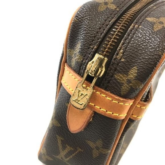 #46769 Toilette Cosmetic Evening Beauty Handbag Vanity Brown Monogram Canvas - Picture 9 of 12